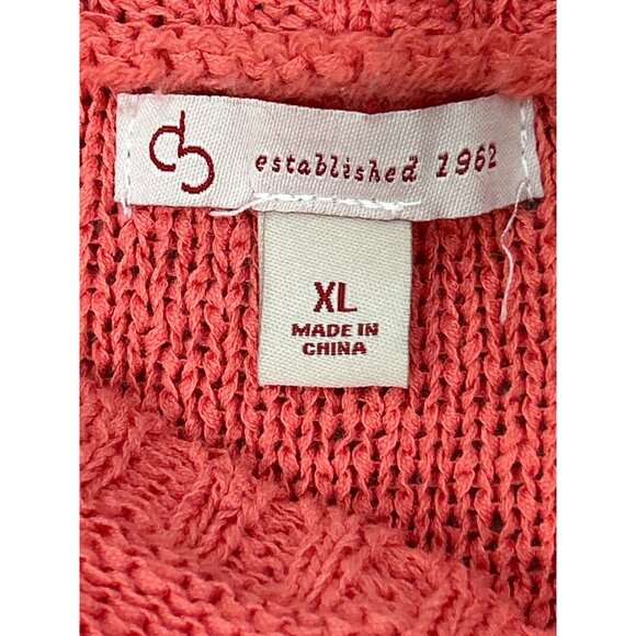 CB Established 1962 Women’s XL Open Weave Pullover Sweater Boho Cottagecore Top - Picture 7 of 8